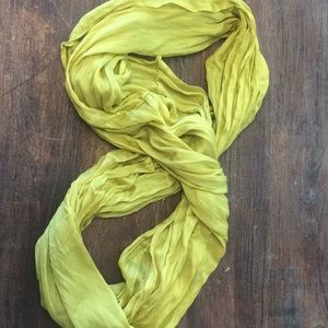 Yellow infinity scarf